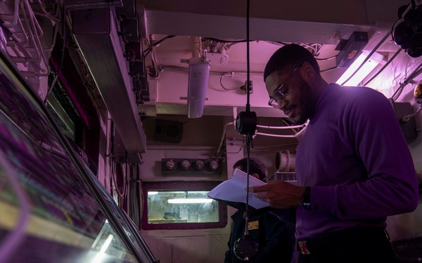 Abraham Lincoln conducts routine operations