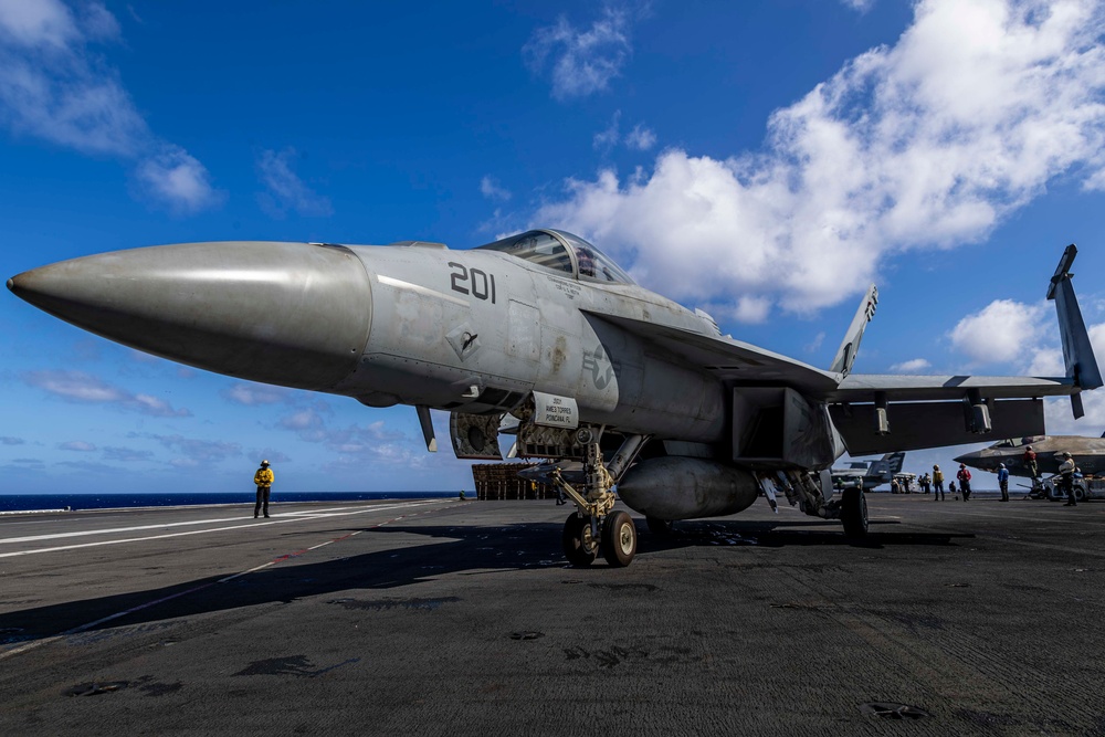 Abraham Lincoln conducts routine flight operations