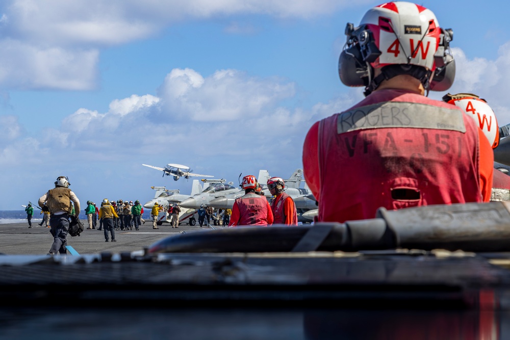 Abraham Lincoln conducts routine flight operations