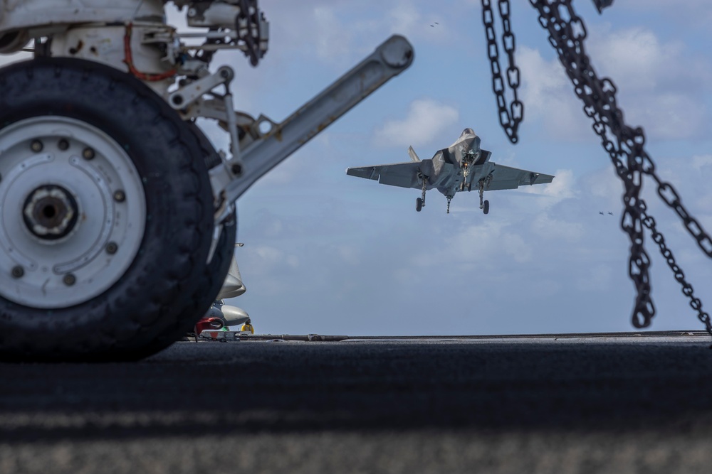 Abraham Lincoln conducts routine flight operations