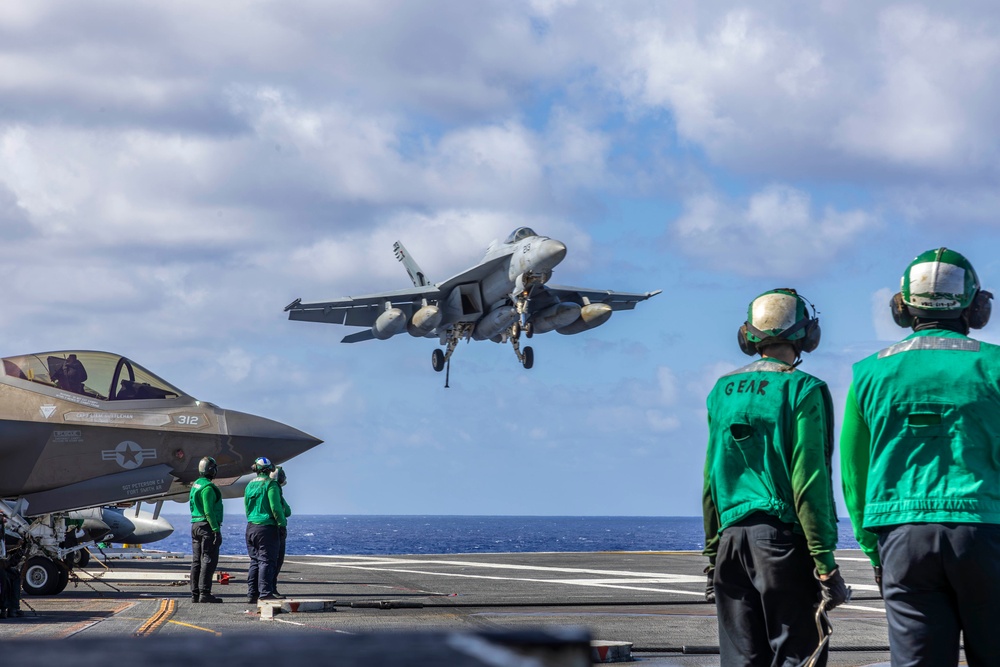 Abraham Lincoln conducts routine flight operations