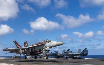 Abraham Lincoln conducts routine flight operations