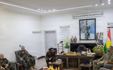 Joint Operations Command Advisory Team- Iraq Meets with The Peshmerga 21st Regional Guard Brigade