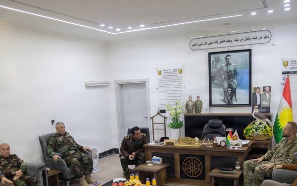 Joint Operations Command Advisory Team- Iraq Meets with The Peshmerga 21st Regional Guard Brigade