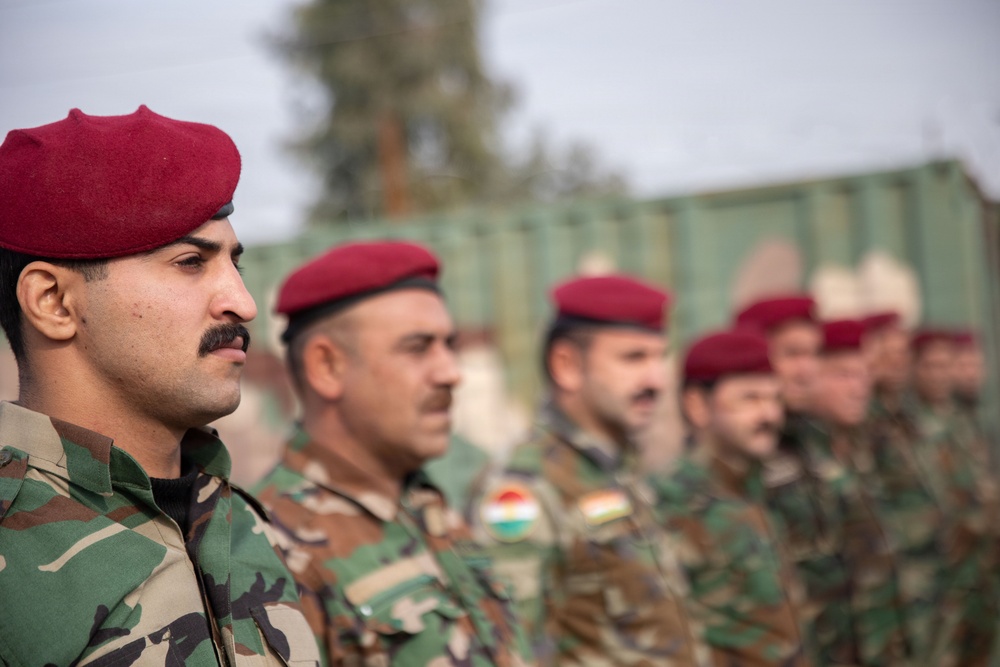 Joint Operations Command Advisory Team- Iraq Meets with The Peshmerga 21st Regional Guard Brigade