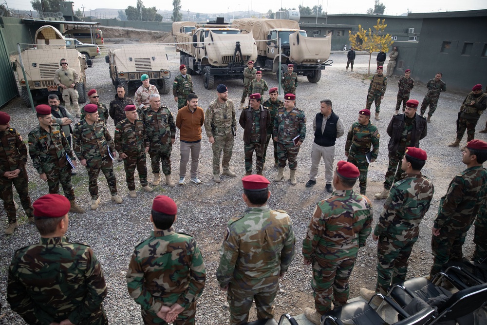 Joint Operations Command Advisory Team- Iraq Meets with The Peshmerga 21st Regional Guard Brigade