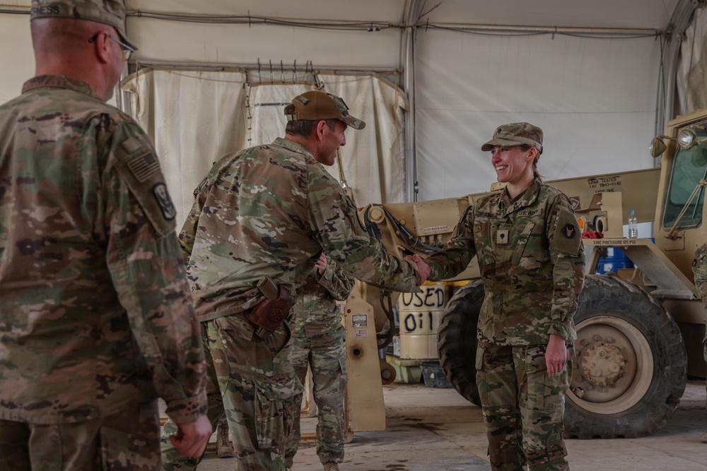 Brig. Gen. Hauck visits troops for holidays