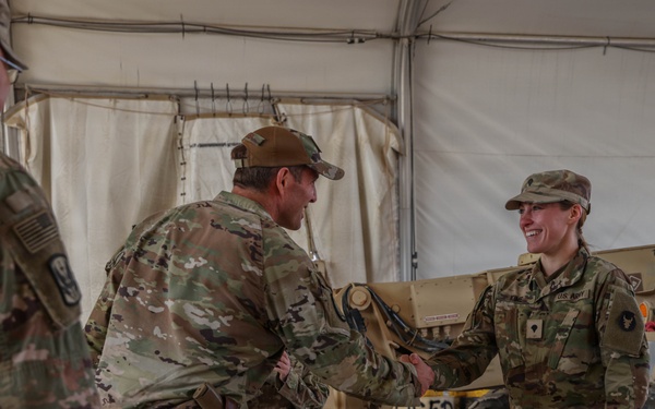 Brig. Gen. Hauck visits troops for holidays