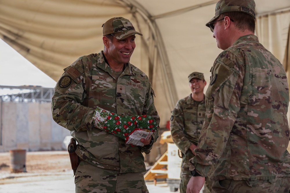 Brig. Gen. Hauck visits troops for holidays
