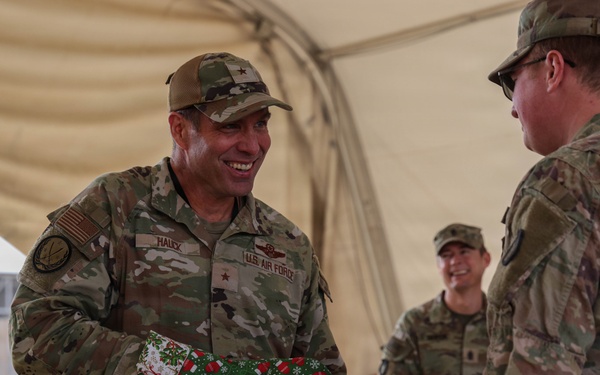 Brig. Gen. Hauck visits troops for holidays