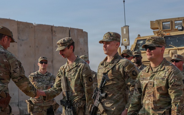 Brig. Gen. Hauck visits troops for holidays