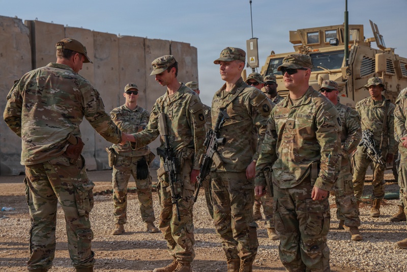 Brig. Gen. Hauck visits troops for holidays
