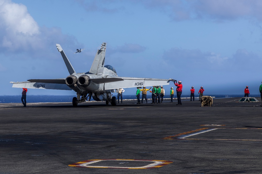 Abraham Lincoln conducts routine flight operations