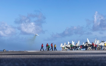 Abraham Lincoln conducts routine flight operations