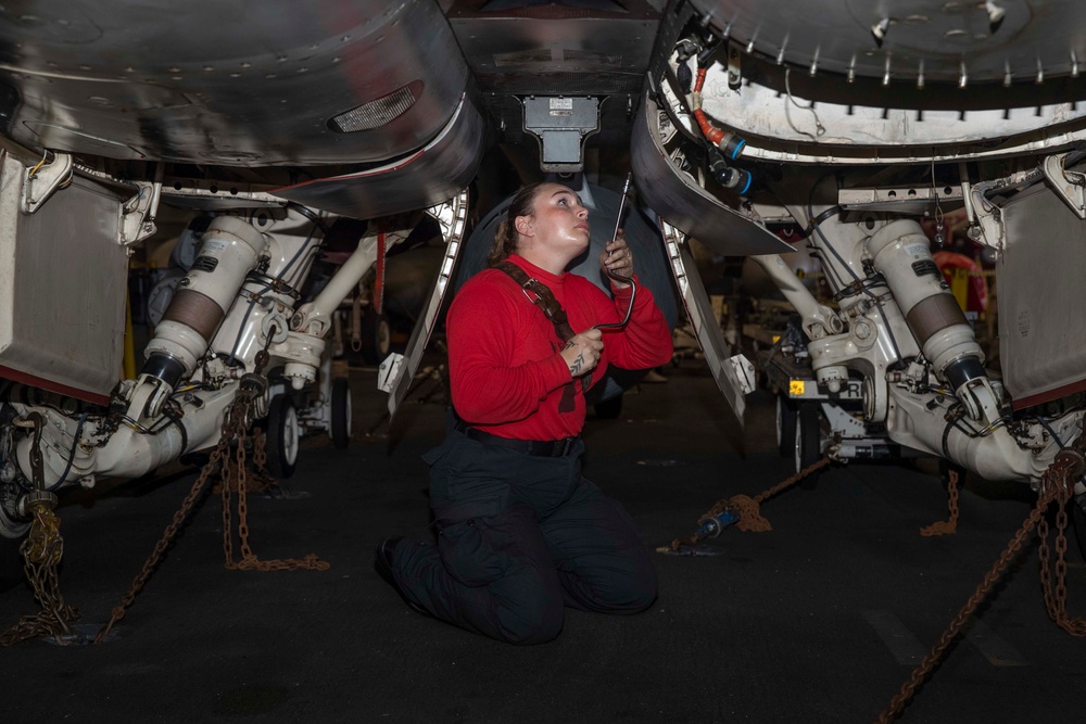USS Abraham Lincoln conducts routine operations.