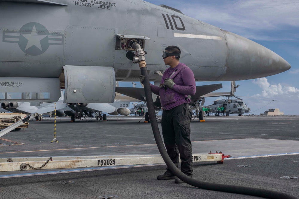 USS Abraham Lincoln conducts routine operations.