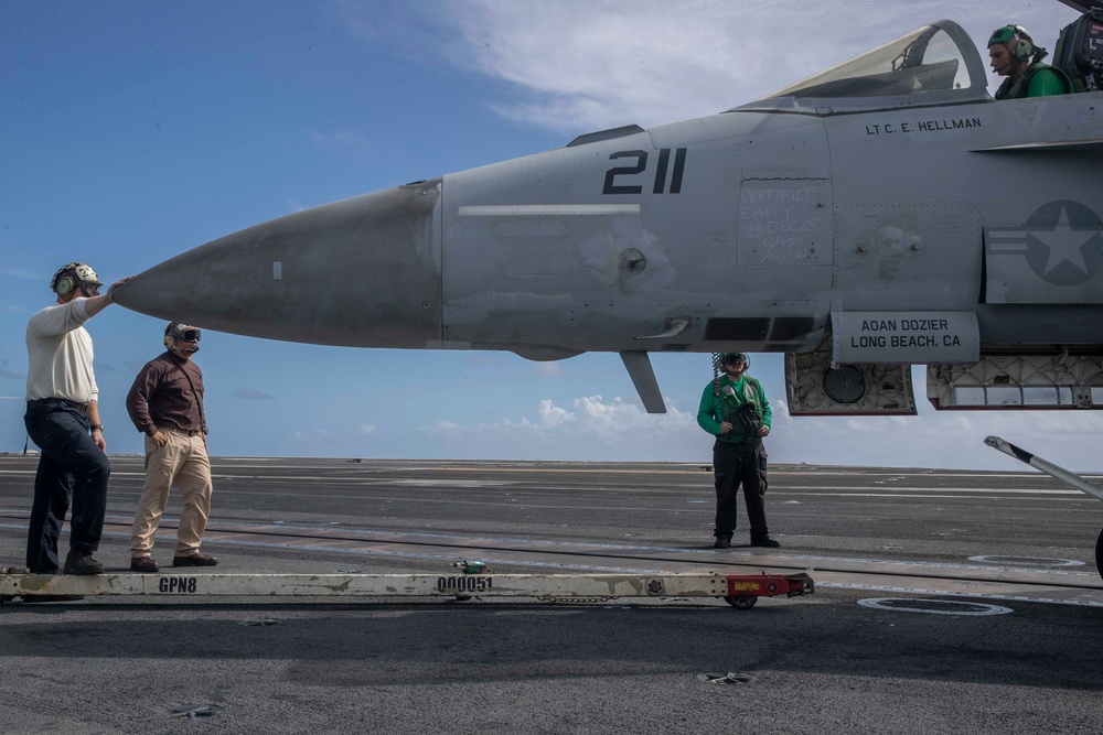 USS Abraham Lincoln conducts routine operations.