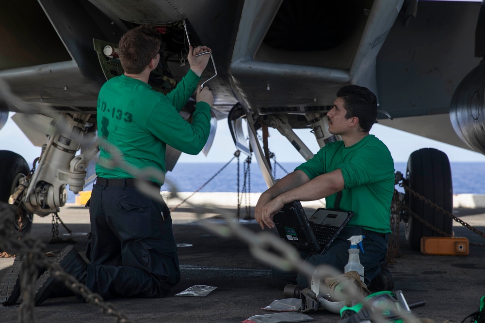 USS Abraham Lincoln conducts routine operations.