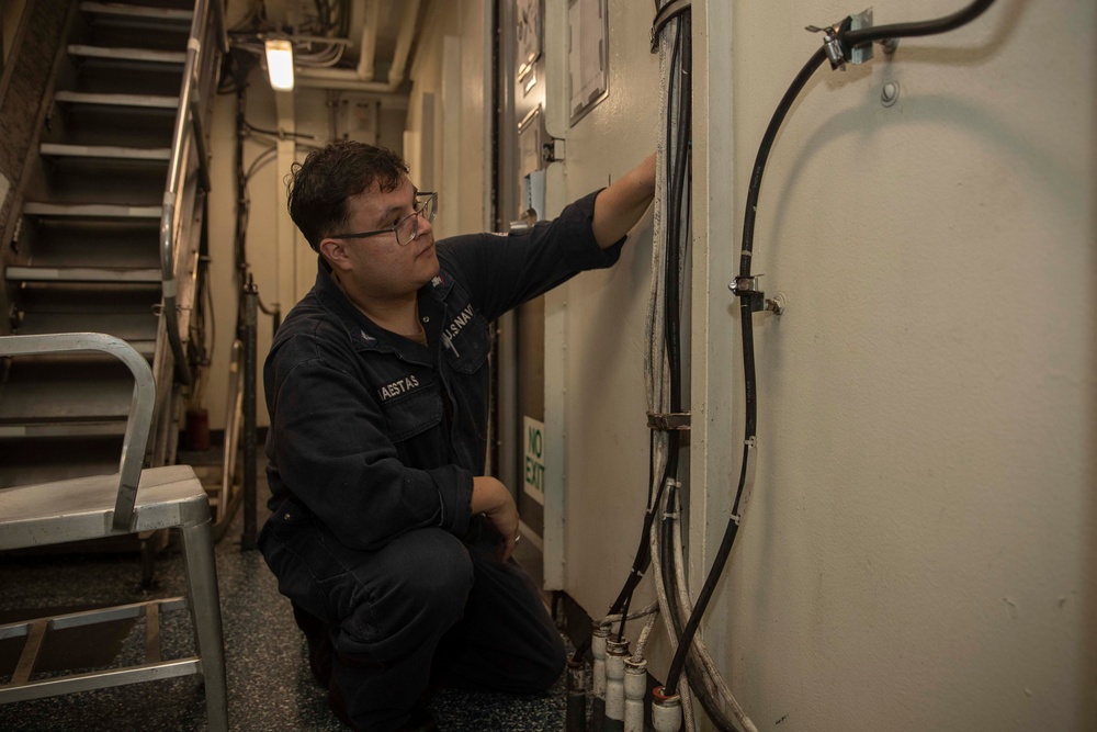 USS Abraham Lincoln conducts routine operations.