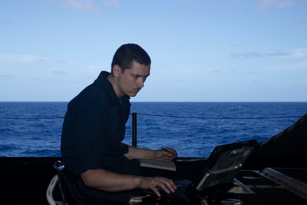 USS Abraham Lincoln conducts routine operations.