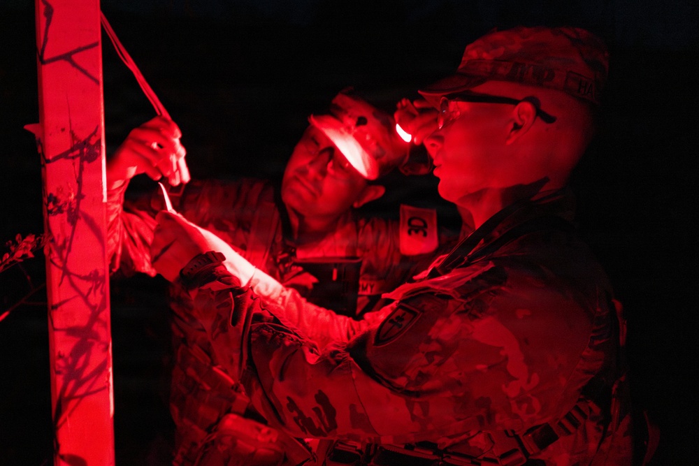 USARC Best Squad Competition Night Land Navigation Course