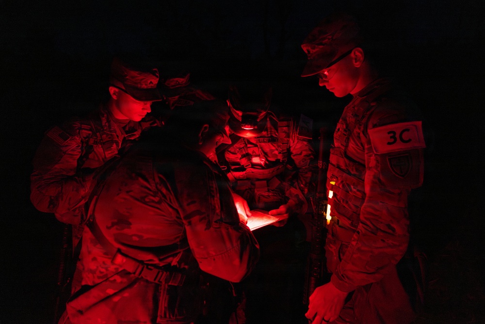 USARC Best Squad Competition Night Land Navigation Course