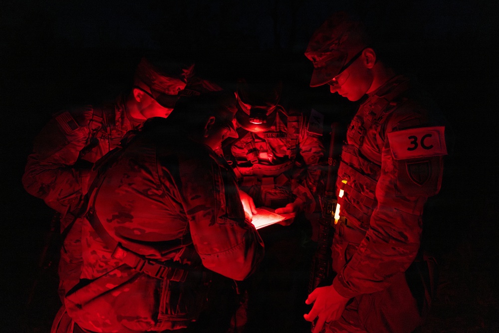 USARC Best Squad Competition Night Land Navigation Course