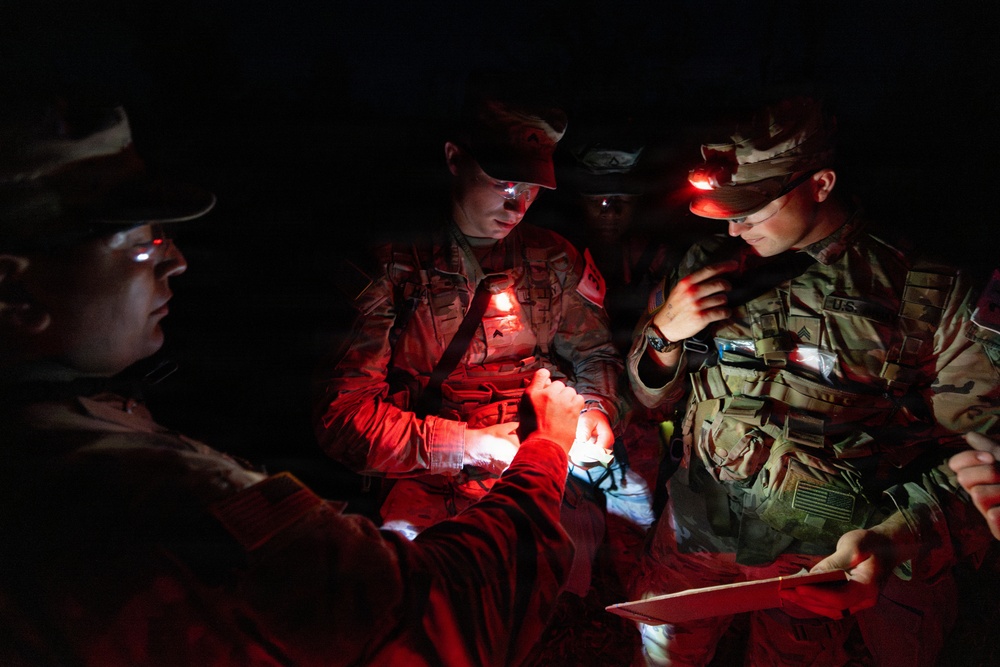 USARC Best Squad Competition Night Land Navigation Course