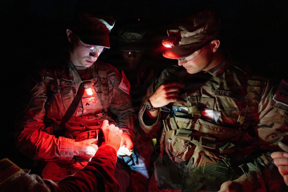 USARC Best Squad Competition Night Land Navigation Course