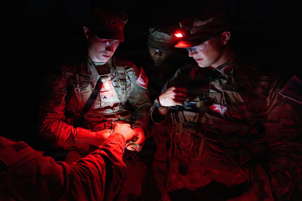 USARC Best Squad Competition Night Land Navigation Course