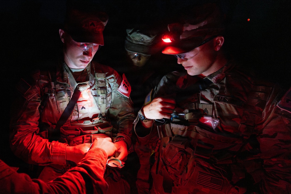 USARC Best Squad Competition Night Land Navigation Course