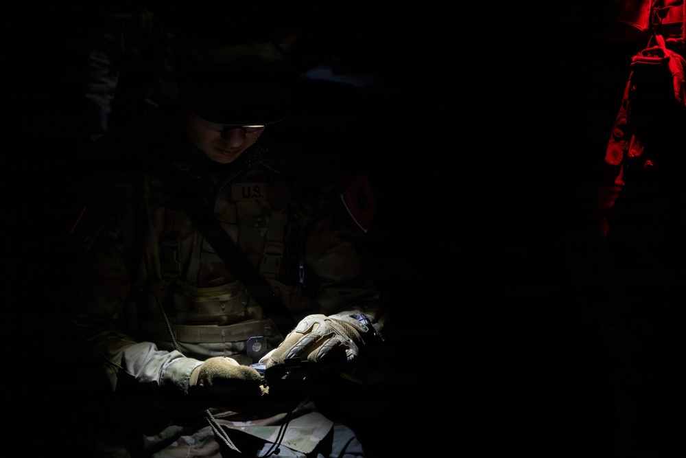USARC Best Squad Competition Night Land Navigation Course