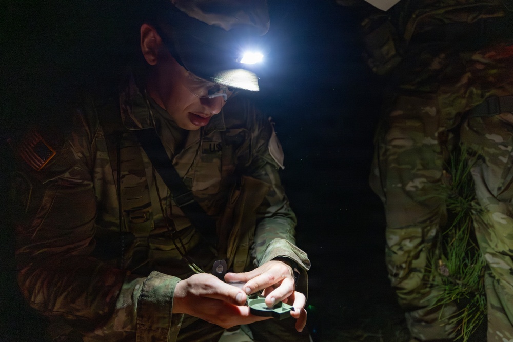 USARC Best Squad Competition Night Land Navigation Course