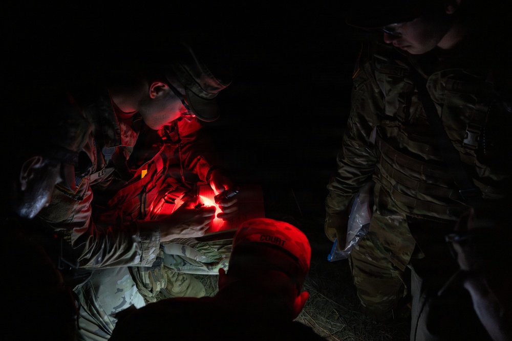 USARC Best Squad Competition Night Land Navigation Course