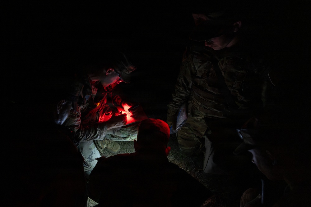 USARC Best Squad Competition Night Land Navigation Course