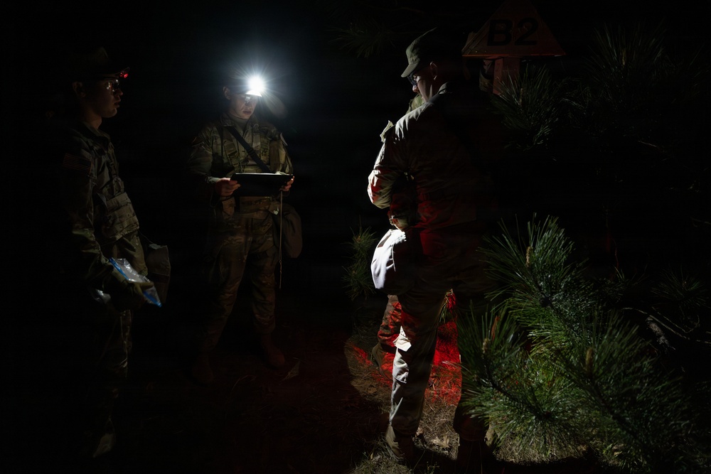 USARC Best Squad Competition Night Land Navigation Course