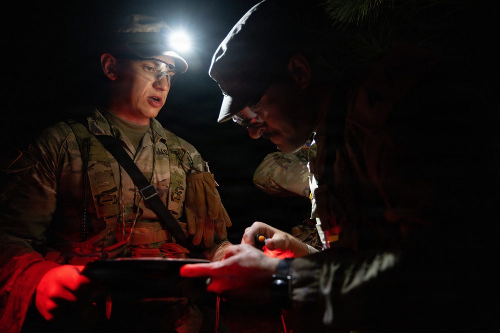 USARC Best Squad Competition Night Land Navigation Course