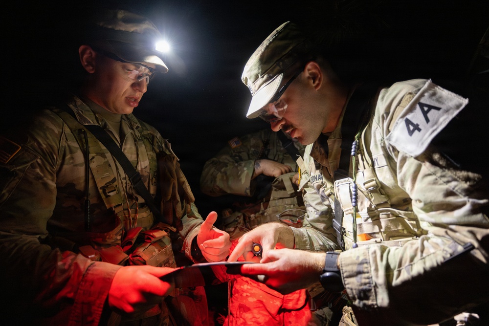USARC Best Squad Competition Night Land Navigation Course