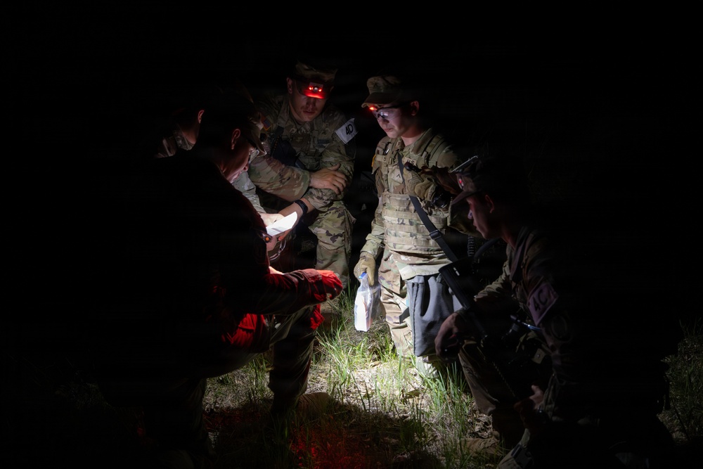 USARC Best Squad Competition Night Land Navigation Course