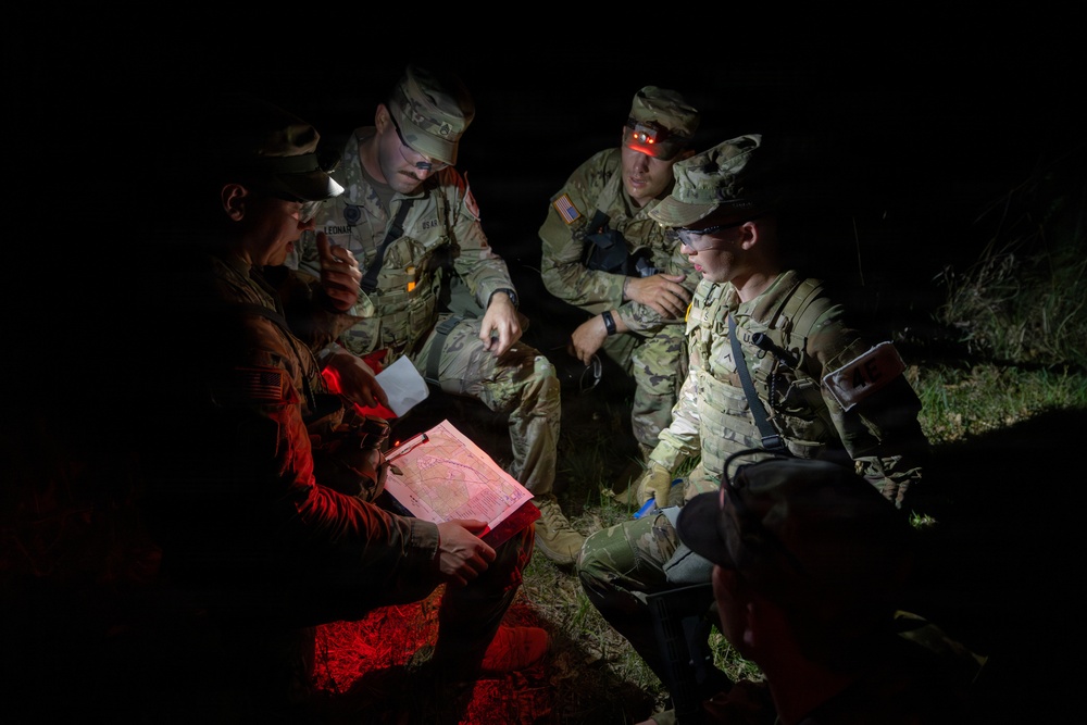 USARC Best Squad Competition Night Land Navigation Course