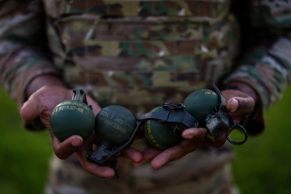 USARC Best Squad Competition Grenade Range