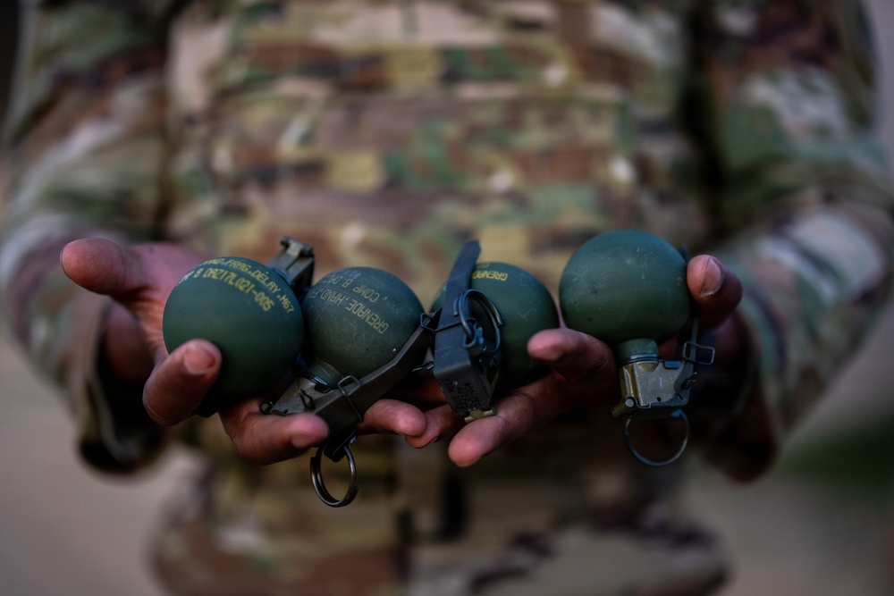 USARC Best Squad Competition Grenade Range