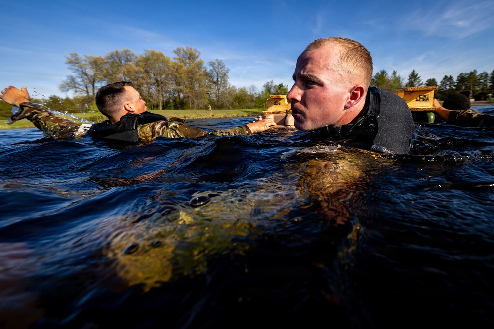 USARC Best Squad Competition Water Casulaty Evacuation