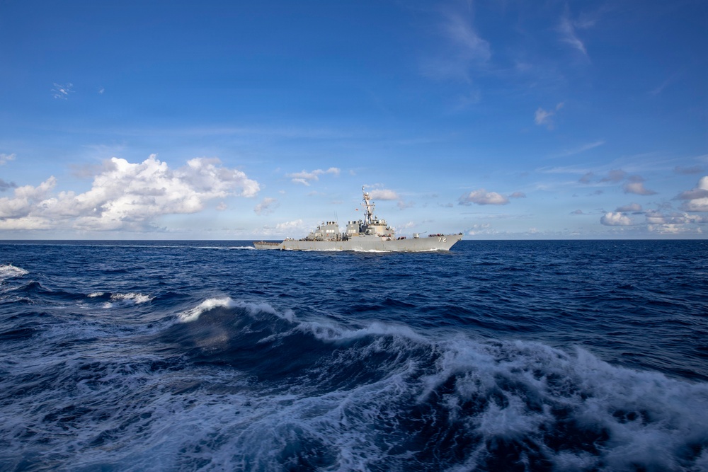USS Winston S. Churchill (DDG 81) Steams Alongside USS Mahan (DDG 72)
