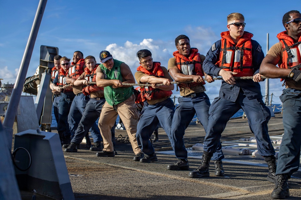 USS Winston S. Churchill (DDG 81) Replenishment-at-Sea