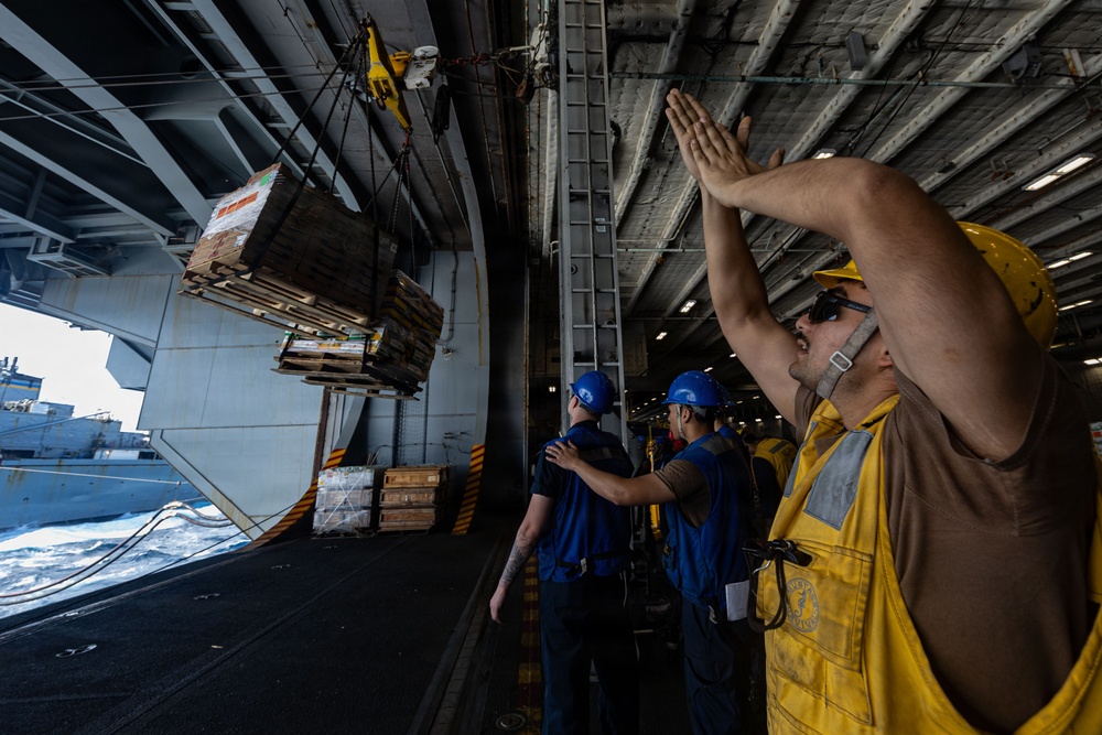 USS Gerald R. Ford Replenishment-at-Sea Operations