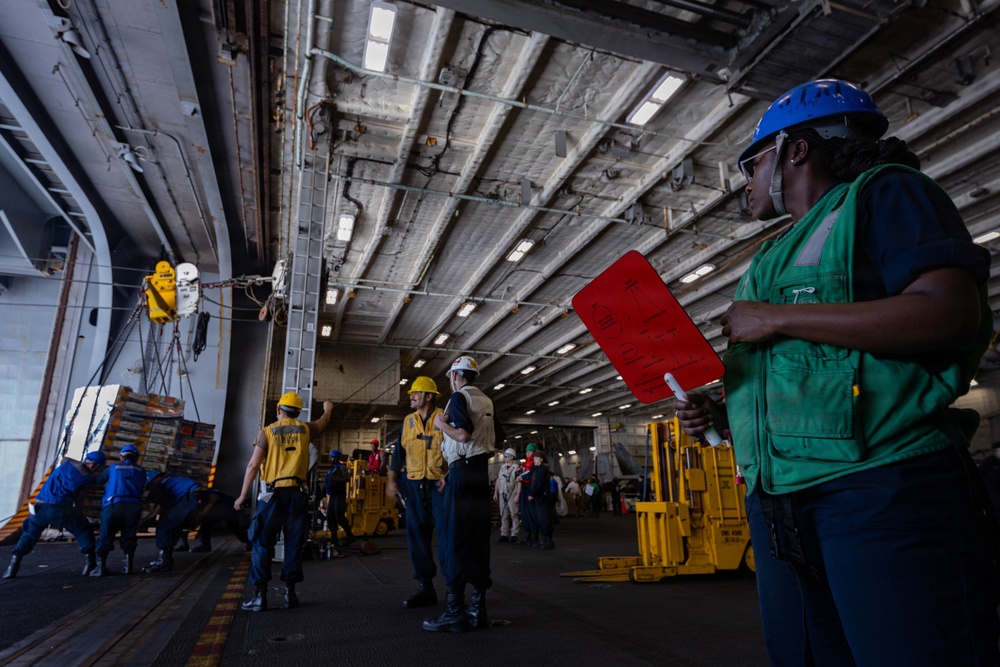 USS Gerald R. Ford Replenishment-at-Sea Operations