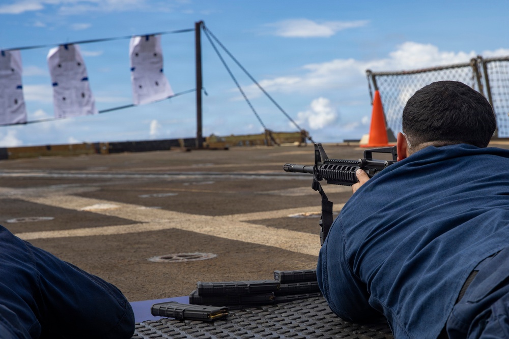 USS Winston S. Churchill (DDG 81) Conducts a Live-fire Exercise