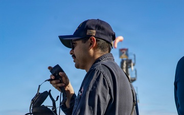 USS Winston S. Churchill (DDG 81) Conducts a Replenishment-at-Sea