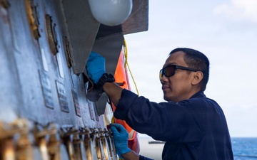 USS Winston S. Churchill (DDG 81) Sailors Conduct Routine Maintenance